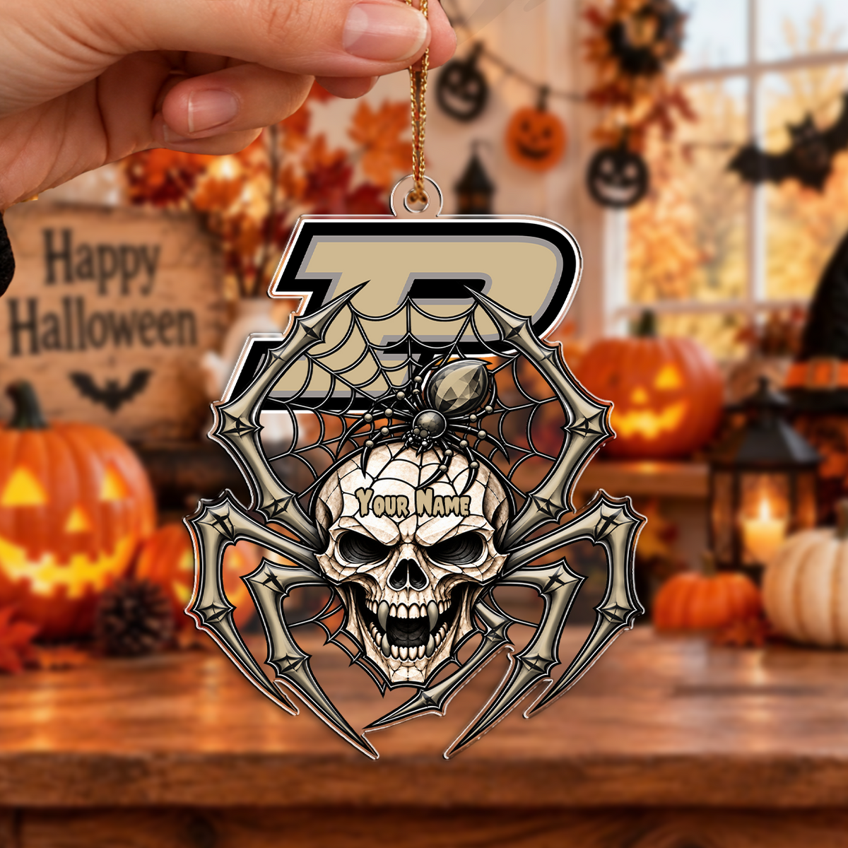 HOT DEAL - NEW CUSTOMIZED NCAA MAM20 PUB PURDUE BOILERMAKERS HALLOWEEN ACRYLIC ORNAMENT
