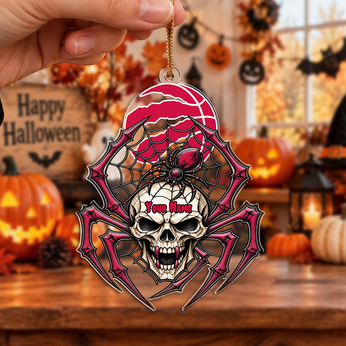SPECIAL EDITION - NEW CUSTOMIZED NBA24 TRA TORONTO RAPTORS HALLOWEEN ACRYLIC ORNAMENT