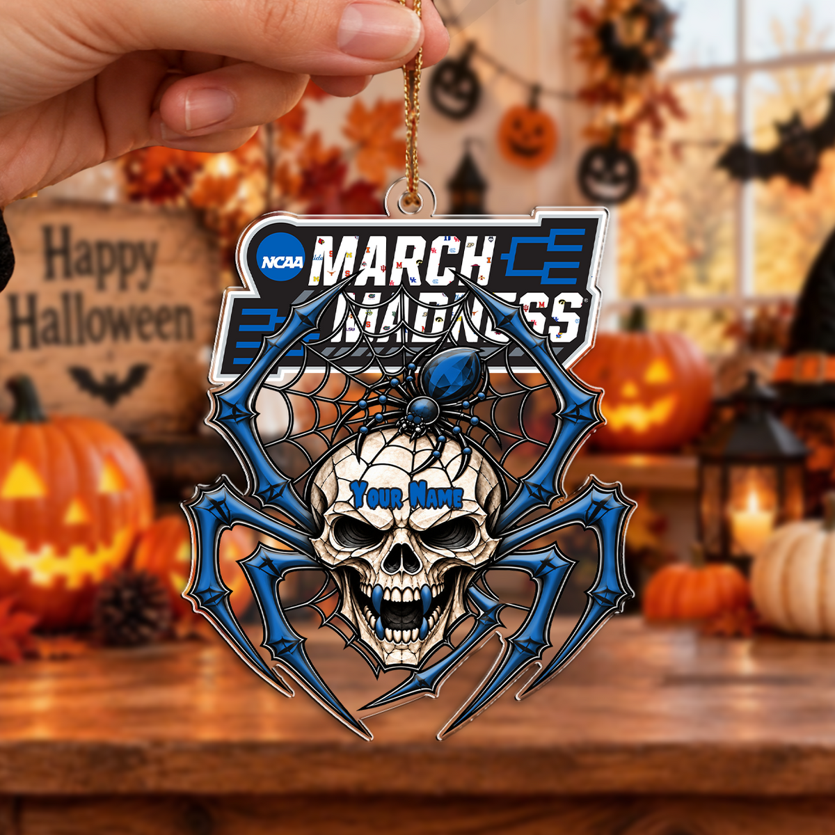 HOT DEAL - NEW CUSTOMIZED NCAA MAM32 ALL TEAMS HALLOWEEN ACRYLIC ORNAMENT
