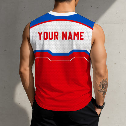 HOT DEAL - NEW CUSTOMIZED NCAA MAM01 KSJ KANSAS JAYHAWKS MEN'S GYM SHIRT