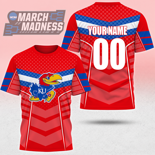 LIMITED EDITION - NEW CUSTOMIZED NCAA MAM01 KSJ KANSAS JAYHAWKS T-SHIRT, POLO SHIRT, ZIP POLO SHIRT, SWEATSHIRT, HOODIE & ZIP HOODIE