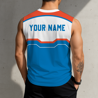 [LIMITED EDITION] NEW CUSTOMIZED NBA01 OCT OKLAHOMA CITY THUNDER MEN'S TANK TOP