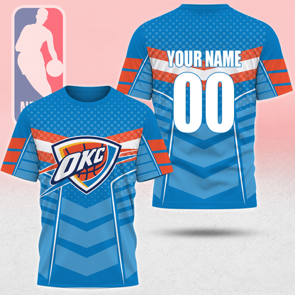 HOT DEAL - NEW CUSTOMIZED NBA01 OCT OKLAHOMA CITY THUNDER T-SHIRT, POLO SHIRT, ZIP POLO SHIRT, SWEATSHIRT, HOODIE & ZIP HOODIE