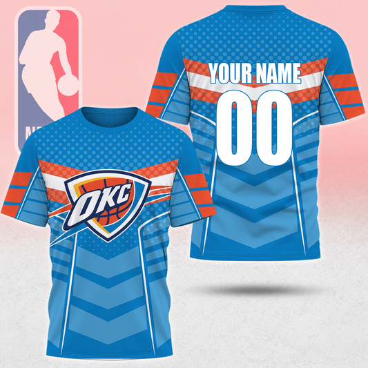 HOT DEAL - NEW CUSTOMIZED NBA01 OCT OKLAHOMA CITY THUNDER T-SHIRT, POLO SHIRT, ZIP POLO SHIRT, SWEATSHIRT, HOODIE & ZIP HOODIE