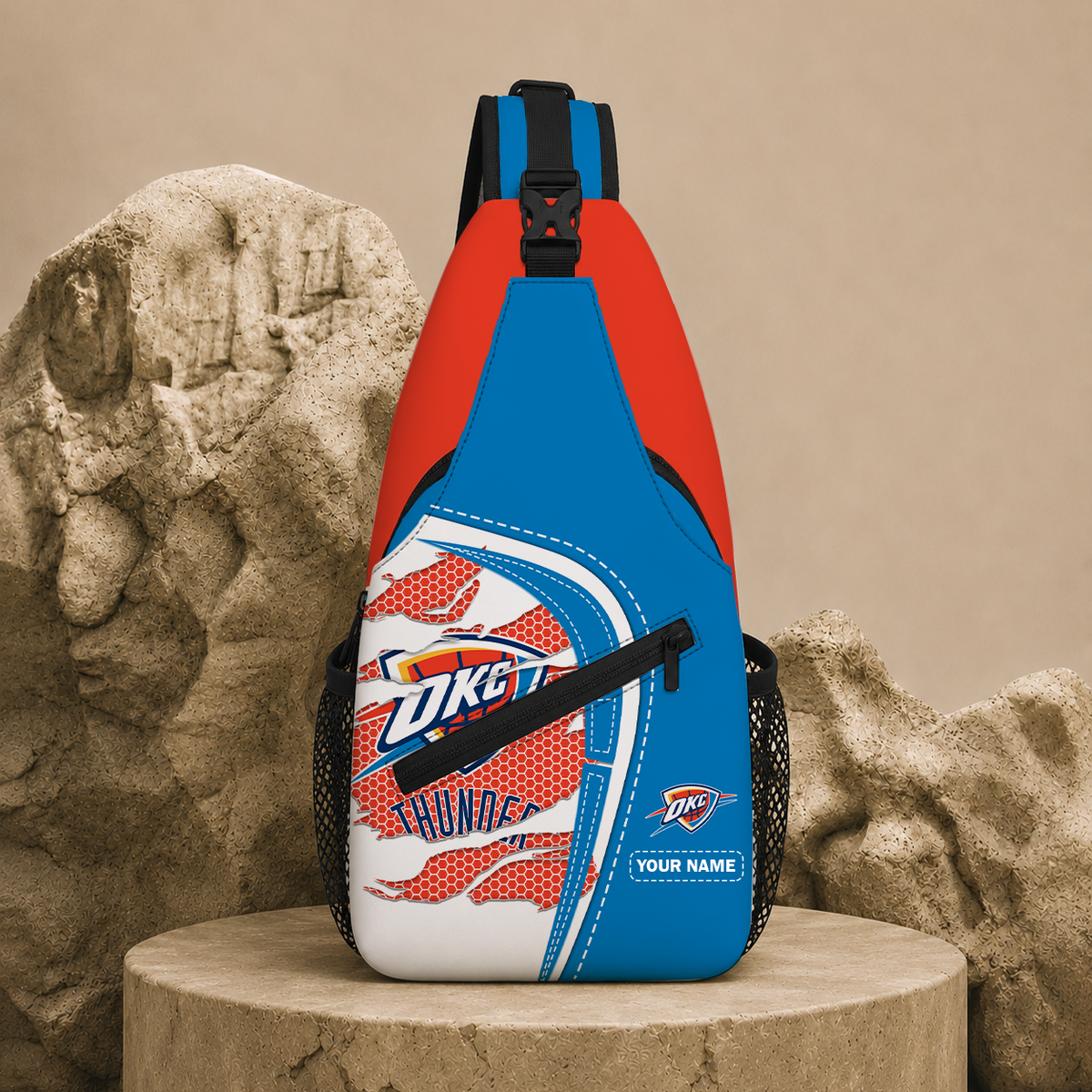HOT DEAL - NEW CUSTOMIZED OCT OKLAHOMA CITY THUNDER SLING BAG - NBA01