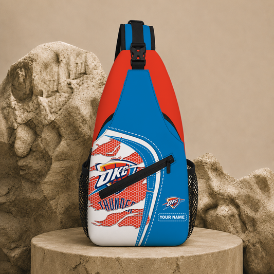 HOT DEAL - NEW CUSTOMIZED OCT OKLAHOMA CITY THUNDER SLING BAG - NBA01