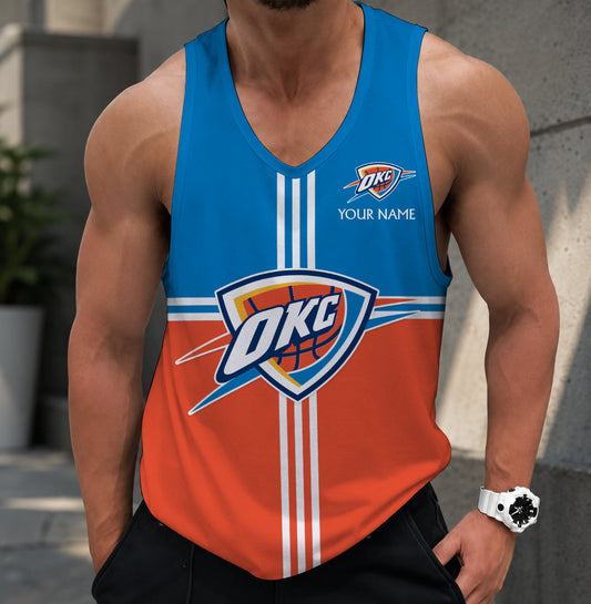 VIRAL EDITION - NEW CUSTOMIZED OCT OKLAHOMA CITY THUNDER MEN'S TANK TOP - NBA01