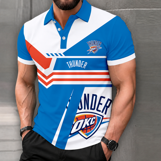 LIMITED DROP - NEW CUSTOMIZED NBA01 OCT OKLAHOMA CITY THUNDER POLO SHIRT, ZIP POLO SHIRT & T-SHIRTS