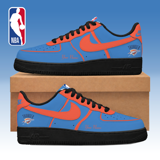LIMITED DROP - NEW CUSTOMIZED OCT OKLAHOMA CITY THUNDER AF1 SNEAKERS - NBA01