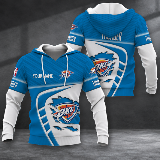 EXCLUSIVE EDITION - NEW CUSTOMIZED NBA01 OCT OKLAHOMA CITY THUNDER T-SHIRT, POLO SHIRT, ZIP POLO SHIRT, SWEATSHIRT, HOODIE & ZIP HOODIE