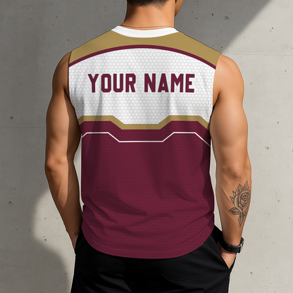 [LIMITED EDITION] NEW CUSTOMIZED NBA02 CCA CLEVELAND CAVALIERS MEN'S TANK TOP