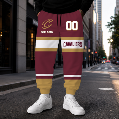 [HOT DEAL] NEW CUSTOMIZED NBA02 CCA CLEVELAND CAVALIERS SWEATPANTS