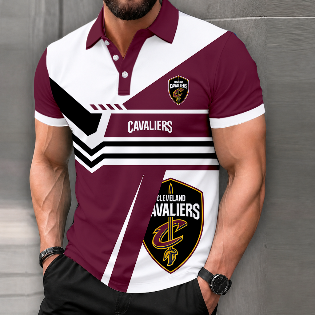 LIMITED DROP - NEW CUSTOMIZED NBA02 CCA CLEVELAND CAVALIERS POLO SHIRT, ZIP POLO SHIRT & T-SHIRTS
