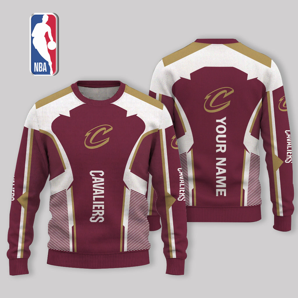 VIRAL EDITION - NEW CUSTOMIZED CCA CLEVELAND CAVALIERS UGLY SWEATER - NBA02