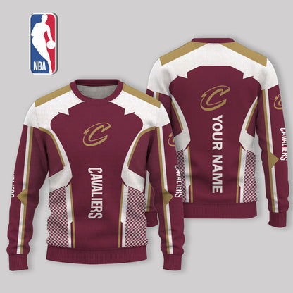 VIRAL EDITION - NEW CUSTOMIZED CCA CLEVELAND CAVALIERS UGLY SWEATER - NBA02