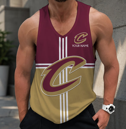 VIRAL EDITION - NEW CUSTOMIZED CCA CLEVELAND CAVALIERS MEN'S TANK TOP - NBA02