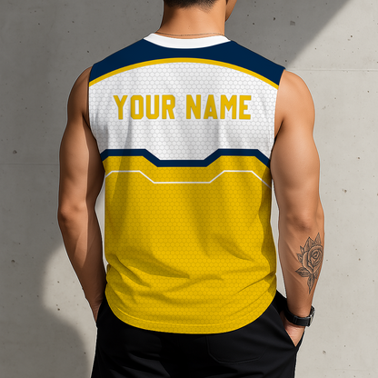 HOT DEAL - NEW CUSTOMIZED NCAA MAM02 MIW MICHIGAN WOLVERINES MEN'S GYM SHIRT