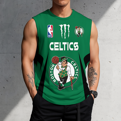 VIRAL EDITION - NEW CUSTOMIZED BCE BOSTON CELTICS MEN'S GYM SHIRT - NBA03
