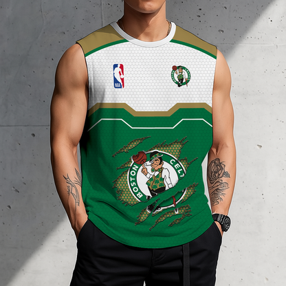 [LIMITED EDITION] NEW CUSTOMIZED NBA03 BCE BOSTON CELTICS MEN'S TANK TOP
