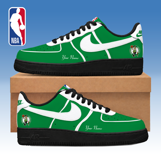 LIMITED DROP - NEW CUSTOMIZED BCE BOSTON CELTICS AF1 SNEAKERS - NBA03