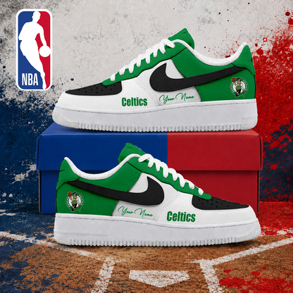VIRAL EDITION - NEW CUSTOMIZED NBA03 BCE BOSTON CELTICS AF1 SNEAKERS