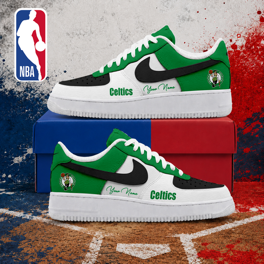VIRAL EDITION - NEW CUSTOMIZED NBA03 BCE BOSTON CELTICS AF1 SNEAKERS
