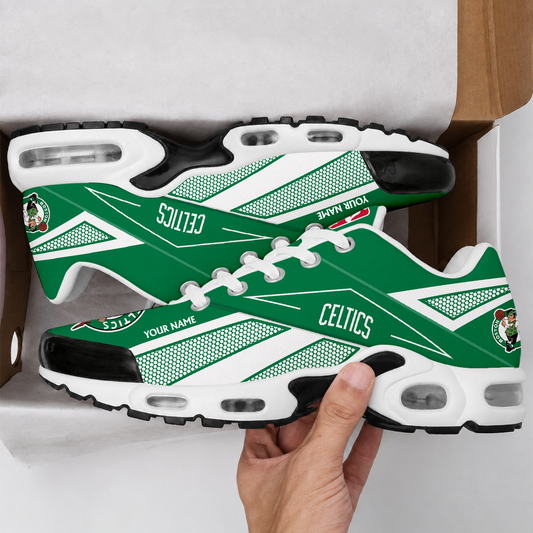 VIRAL EDITION - NEW CUSTOMIZED NBA03 BCE BOSTON CELTICS AIR MAX PLUS SNEAKERS