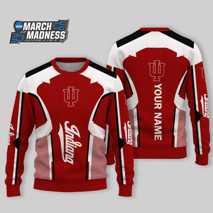 HOT DEAL - NEW CUSTOMIZED NCAA MAM03 IDH INDIANA HOOSIERS UGLY SWEATER