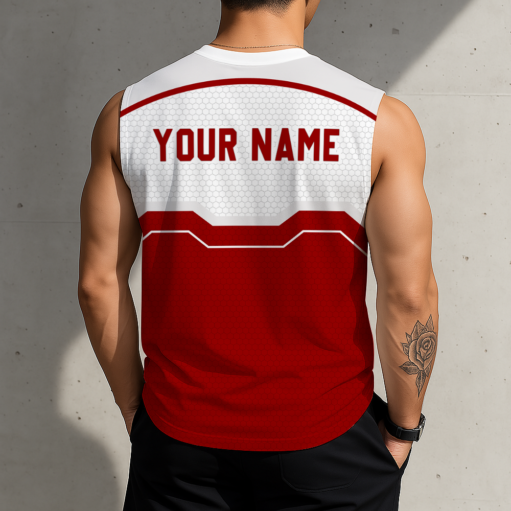 HOT DEAL - NEW CUSTOMIZED NCAA MAM03 IDH INDIANA HOOSIERS MEN'S GYM SHIRT