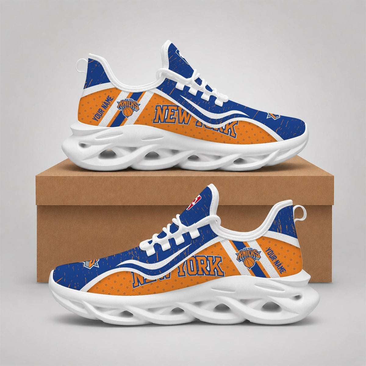 EXCLUSIVE EDITION - NEW CUSTOMIZED NBA04 NYK NEW YORK KNICKS MAX SOUL SHOES