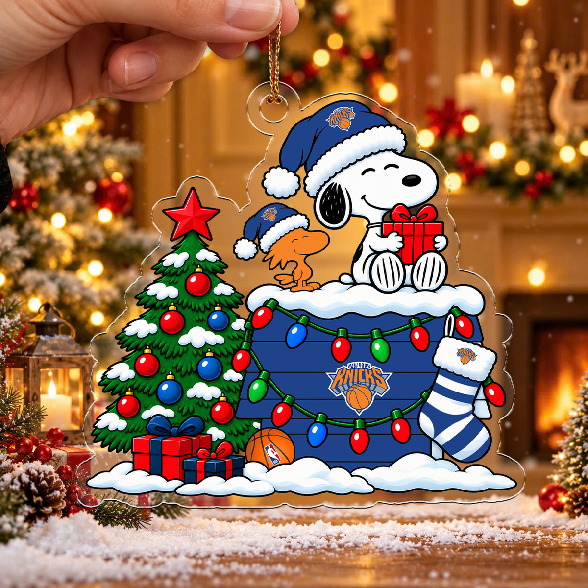 [HOT DEAL] NEW CUSTOMIZED NBA04 NYK NEW YORK KNICKS CHRISTMAS ACRYLIC ORNAMENT