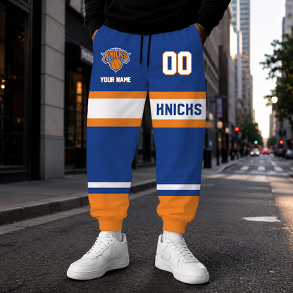 [HOT DEAL] NEW CUSTOMIZED NBA04 NYK NEW YORK KNICKS SWEATPANTS