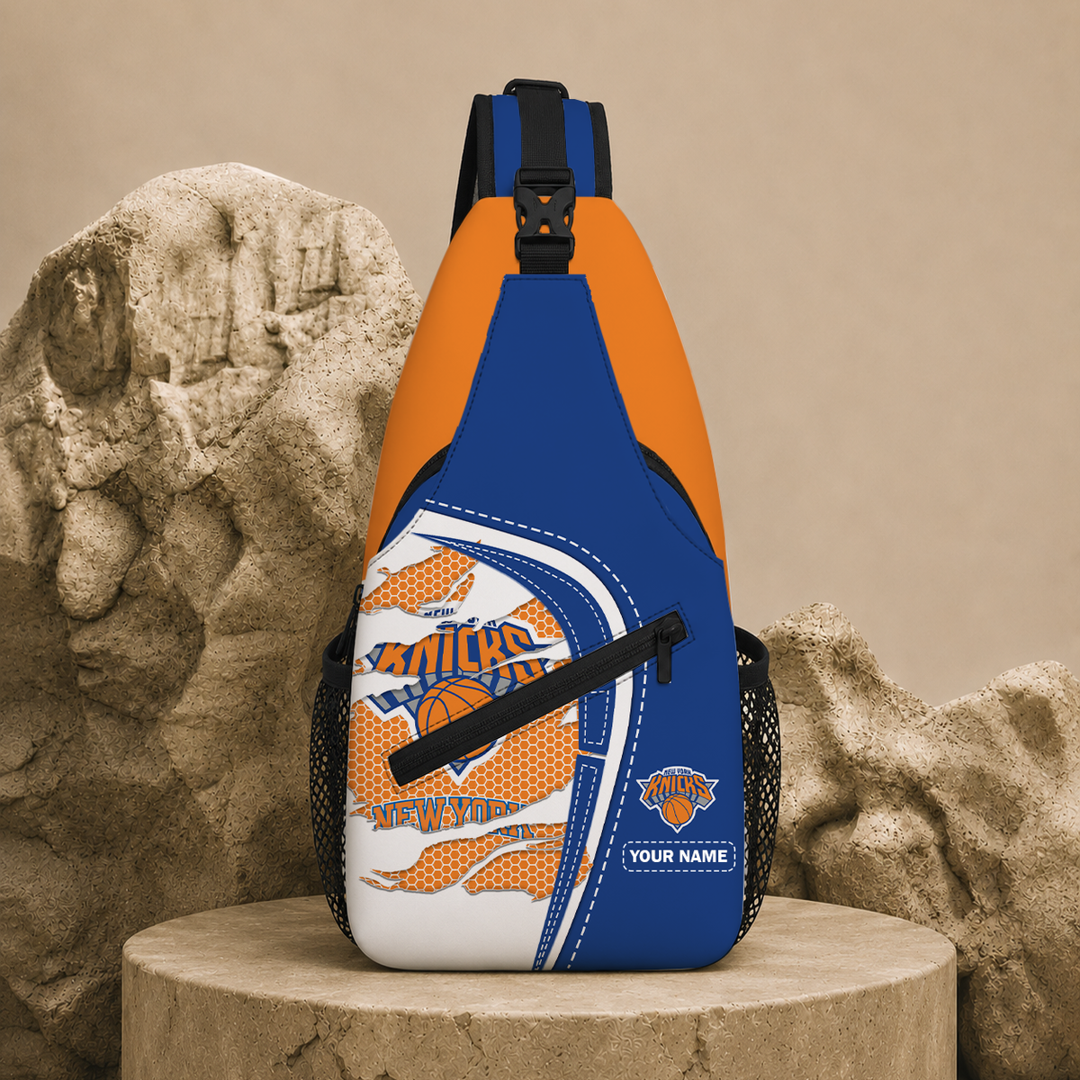 HOT DEAL - NEW CUSTOMIZED NYK NEW YORK KNICKS SLING BAG - NBA04
