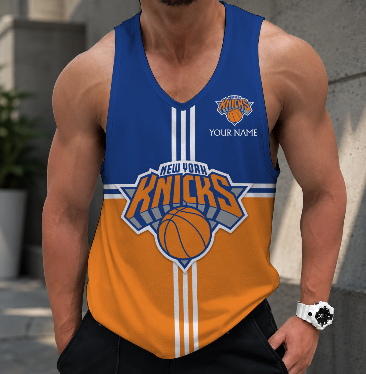 VIRAL EDITION - NEW CUSTOMIZED NYK NEW YORK KNICKS MEN'S TANK TOP - NBA04