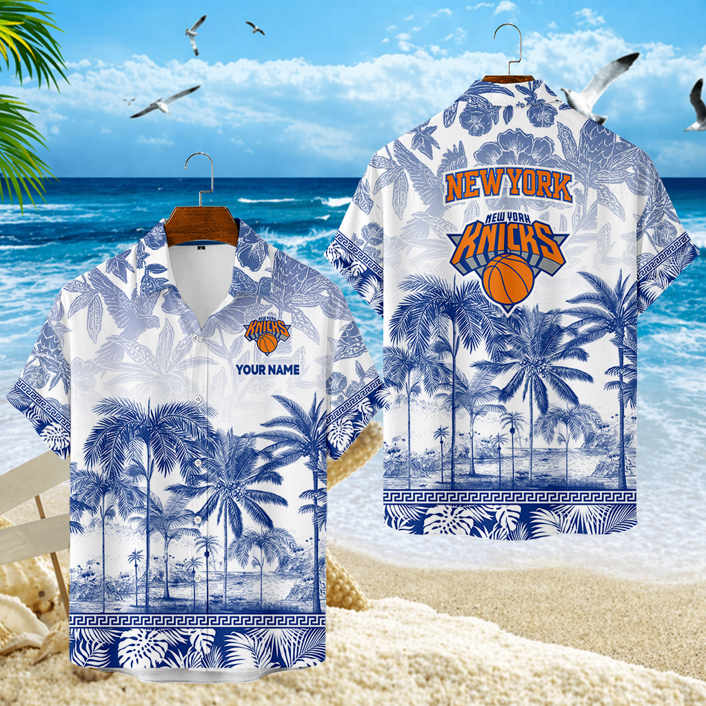 ELITE EDITION - NEW CUSTOMIZED NYK NEW YORK KNICKS UNISEX HAWAIIAN SHIRT - NBA04