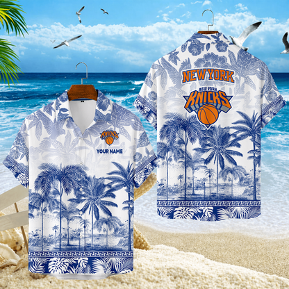 ELITE EDITION - NEW CUSTOMIZED NYK NEW YORK KNICKS UNISEX HAWAIIAN SHIRT - NBA04