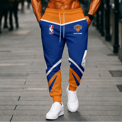 SPECIAL EDITION - NEW CUSTOMIZED NBA04 NYK NEW YORK KNICKS SWEATPANTS