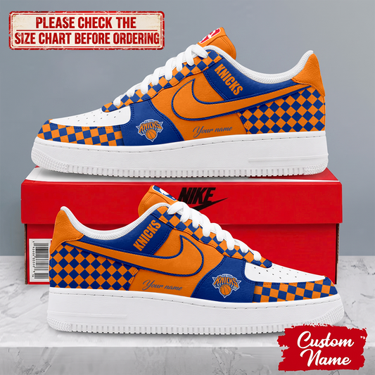 FINAL SALE - NEW CUSTOMIZED NBA04 NYK NEW YORK KNICKS AF1 SNEAKERS