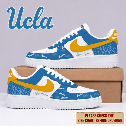 MEGA SALE - NEW CUSTOMIZED UCB UCLA BRUINS AF1 SHOES - NCAA MAM04