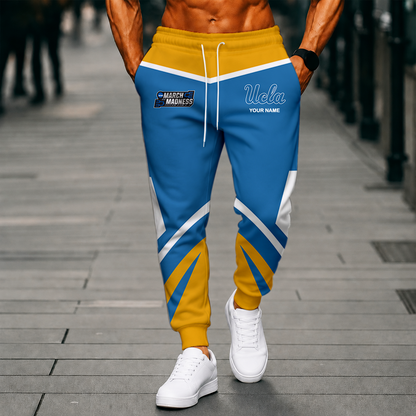 VIRAL EDITION - NEW CUSTOMIZED NCAA MAM04 UCB UCLA BRUINS SWEATPANTS