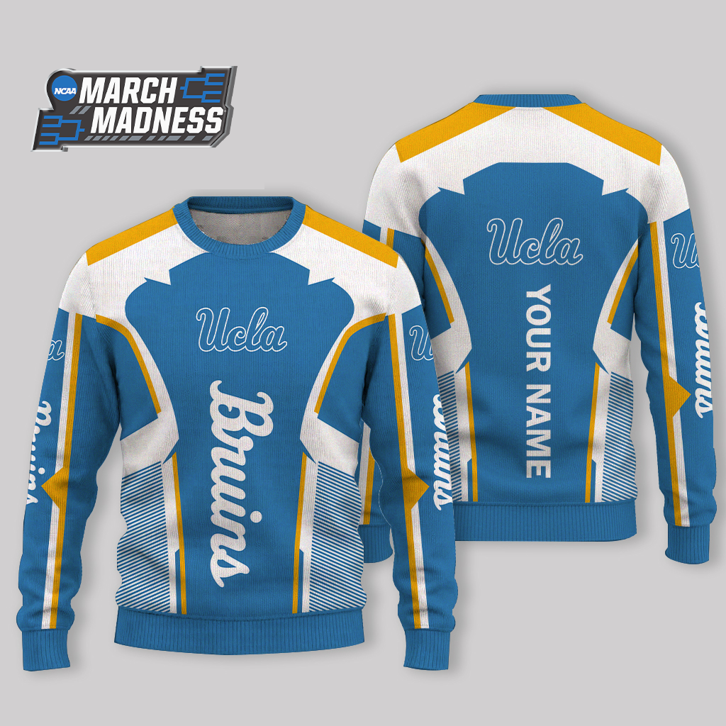 HOT DEAL - NEW CUSTOMIZED NCAA MAM04 UCB UCLA BRUINS UGLY SWEATER