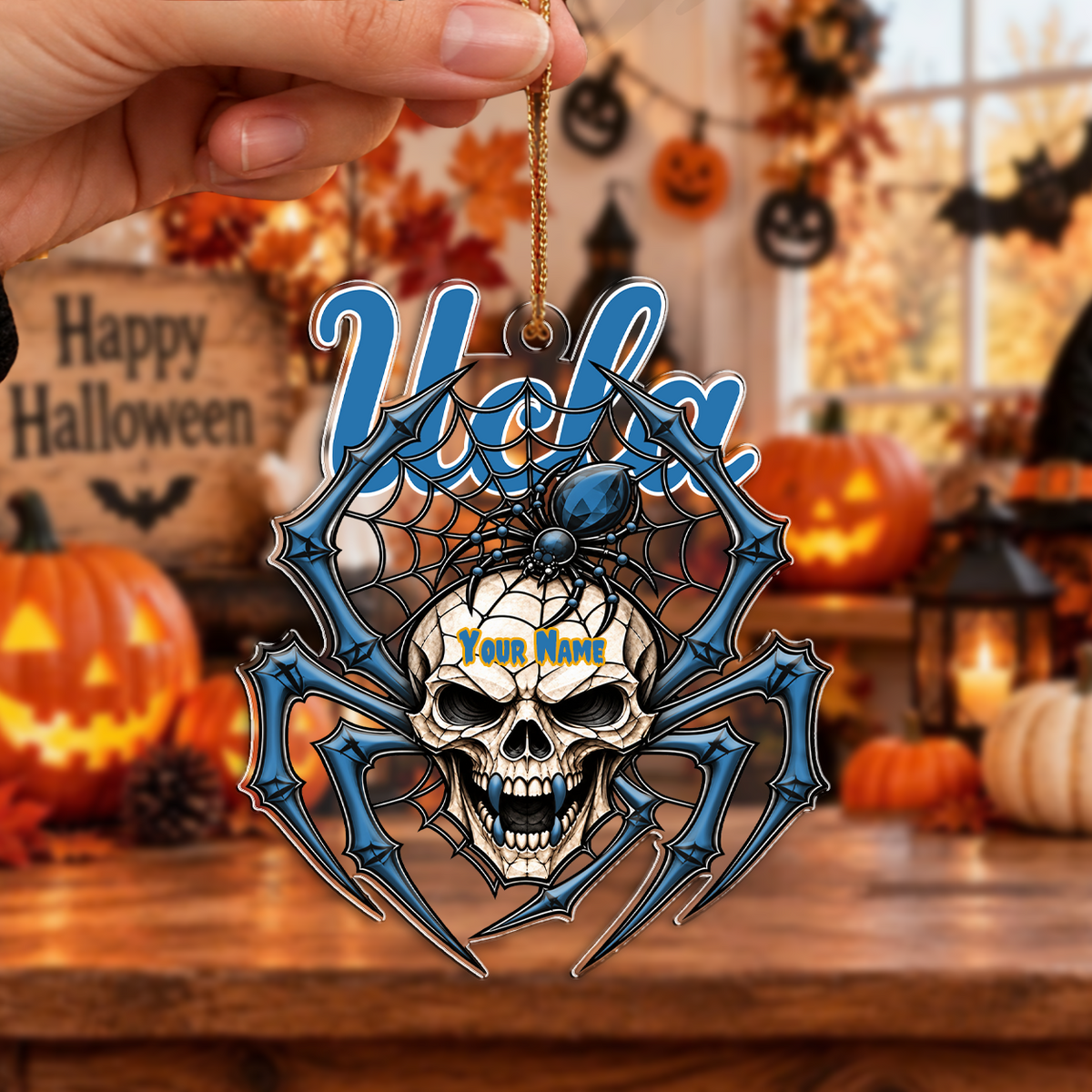 HOT DEAL - NEW CUSTOMIZED NCAA MAM04 UCB UCLA BRUINS HALLOWEEN ACRYLIC ORNAMENT
