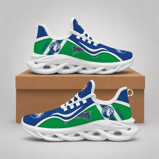 EXCLUSIVE EDITION - NEW CUSTOMIZED NBA05 MTW MINNESOTA TIMBERWOLVES MAX SOUL SHOES