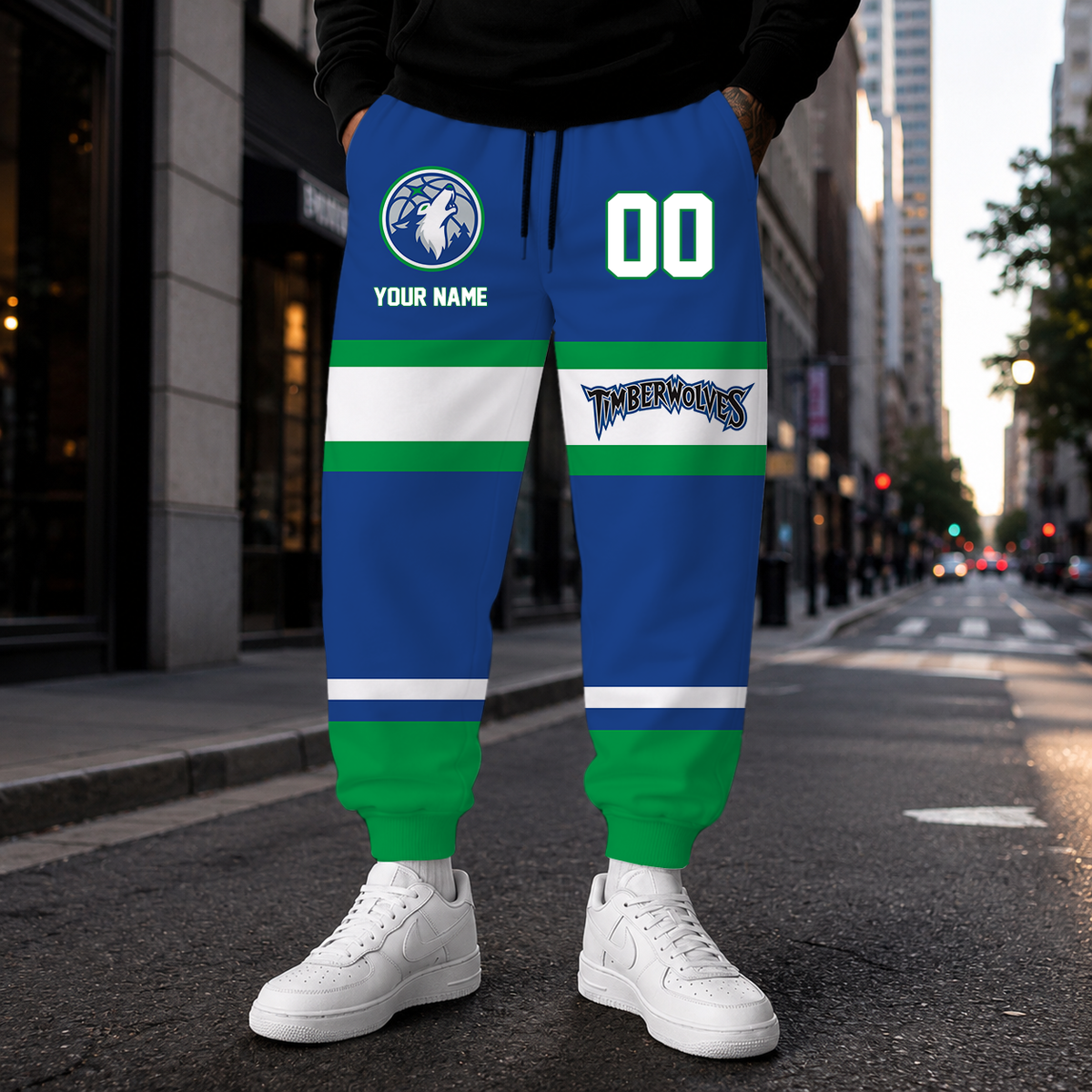 [HOT DEAL] NEW CUSTOMIZED NBA05 MTW MINNESOTA TIMBERWOLVES SWEATPANTS