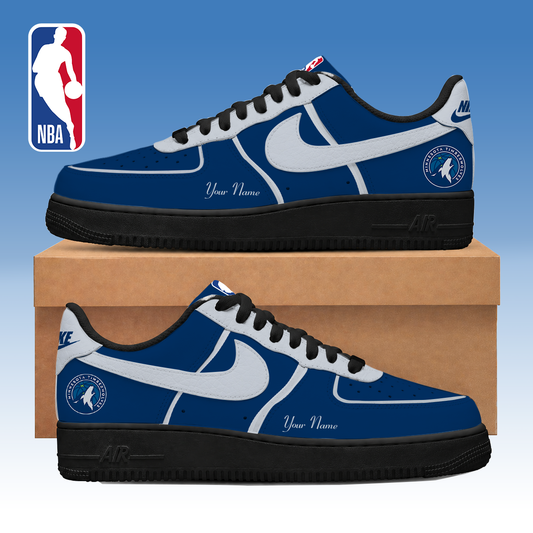 LIMITED DROP - NEW CUSTOMIZED MTW MINNESOTA TIMBERWOLVES AF1 SNEAKERS - NBA05
