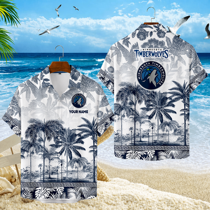 ELITE EDITION - NEW CUSTOMIZED MTW MINNESOTA TIMBERWOLVES UNISEX HAWAIIAN SHIRT - NBA05