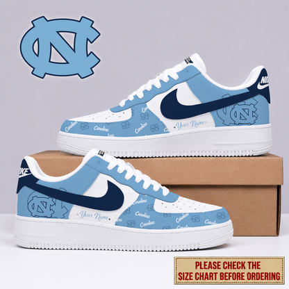 MEGA SALE - NEW CUSTOMIZED NTH NORTH CAROLINA TAR HEELS AF1 SHOES - NCAA MAM05