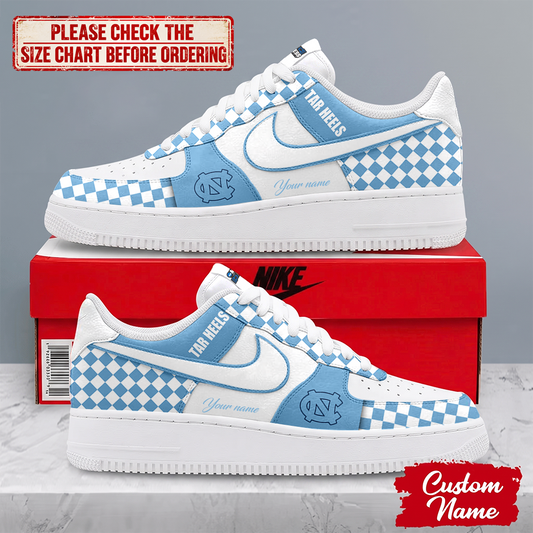 MEGA SALE - NEW CUSTOMIZED NCAA MAM05 NTH NORTH CAROLINA TAR HEELS AF1 SHOES