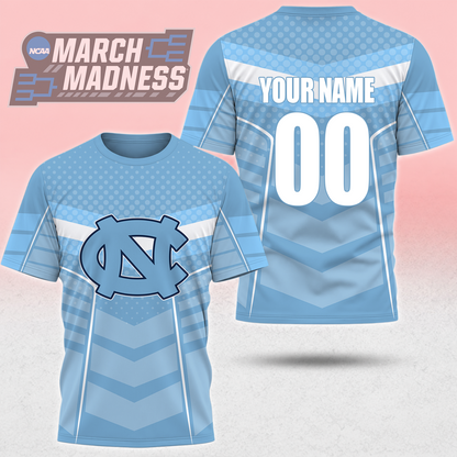 LIMITED EDITION - NEW CUSTOMIZED NCAA MAM05 NTH NORTH CAROLINA TAR HEELS T-SHIRT, POLO SHIRT, ZIP POLO SHIRT, SWEATSHIRT, HOODIE & ZIP HOODIE