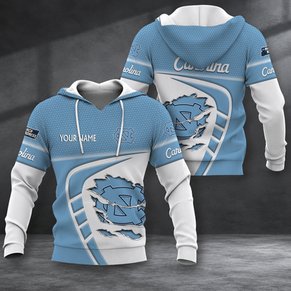 FINAL SALE - NEW CUSTOMIZED NCAA MAM05 NTH NORTH CAROLINA TAR HEELS T-SHIRT, POLO SHIRT, ZIP POLO SHIRT, SWEATSHIRT, HOODIE & ZIP HOODIE